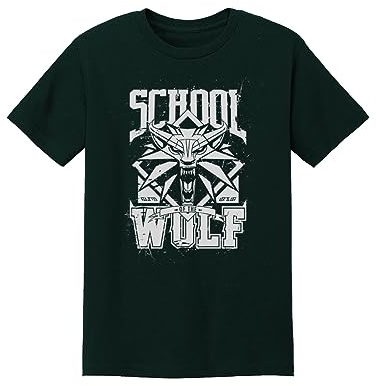 The Witcher T-Shirt School of the Wolf Black Size XXL