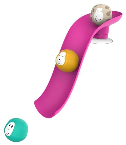 Matchstick Monkey Badewannen Rutsch-Set – Baby Badespielzeug, sensorisches Lernen, leicht zu greifende Tierfiguren, fördert Motorik & Wasserspiel, BPA-frei, ab 12 Monaten,