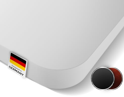 DESKSPACE Schreibtischplatte 180x80 cm (Weiß) 25 mm