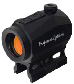 Professor Optiken Königssee 1x25 V2 Reflexvisier/Rotpunktvisier | 2 MOA Leuchtpunkt, 8 Beleuchtungsstufen & 2 Nachtsichtmodi, automatische Abschaltung, robust, wasserdicht & schussfest