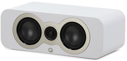 Q Acoustics 3090c Center Speaker Satin White - 2-Way Reflex Enclosure Type, 2 x 4 Mid/Bass Driver, 1 x 0.9 Tweeter - Active Speakers/HiFi Speakers for Home Theater Sound System
