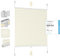 Sekey Plissee Klemmfix ohne Bohren 35x100cm Faltrollo Plisseerollo Jalousie für Tür & Fenster Blickdicht Sichtschutz Sonnenschutz Fertifplissee Rollo 35 cm breit Beige