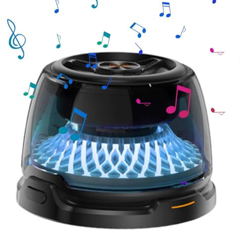 Enceinte magnétique sans fil | Haut-parleur de bureau compact sans fil pour extérieur, haut-parleur stéréo intelligent polyvalent pour ordinateurs portables et téléphones portables