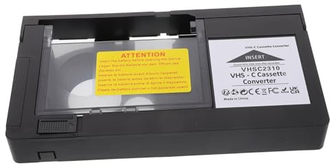 OSALADI Adaptateur pour Cassettes VHS-c Convertisseur pour Lecteurs de Cassettes Vidéo Outil de Conversion Numérique