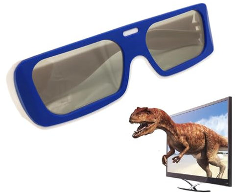 Occhiali da visione 3D, occhiali 3D per adulti, lenti polarizzate 3D, comodi display video, per proiettori TV