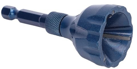 LOCADENCE Deburring External Chamfer Tool, 3 to 20mm 1/4 Inch Hex Shank Deburring Chamfering Drill Bit, Tungsten Steel Remove Burr Tool for Metal, Rod, Tube, Screw, Dowel, Sheet