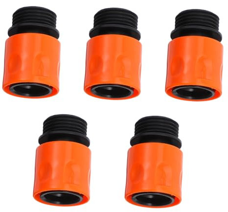 Abaodam 5 Pezzi Raccordo Rapido in Plastica per Flessibile da 3/4 Pollice Connettori per Facili da Installare e Resistenti agli Agenti Atmosferici