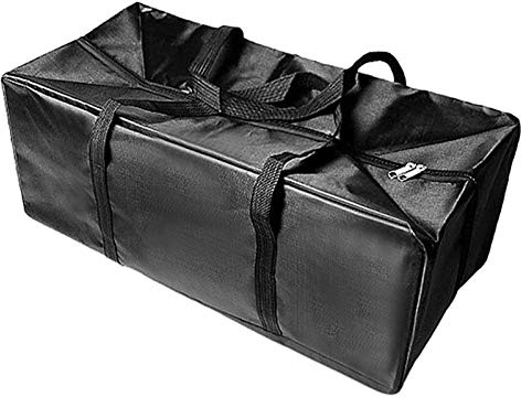 ZPZGOG Köderboottasche Tragetasche für Köderboot, wasserabweisend, Angelboot, Aufbewahrungstasche, Schwarz , Black 18.1 X 10.2 X 6.3in (46x26x16cm), Casual