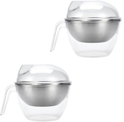 Thewasc Bol de service réfrigéré avec couvercle - Garde-plat froid robuste de grande capacité avec couvercle pour la restauration d'événements