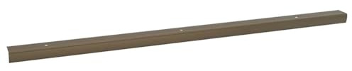Gecheer Battiscopa per scale 30 pcs Marrone 67 cm AlluminioBattiscopa Scale Argento