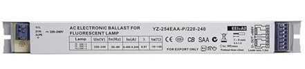 Ballast électronique domestique, Ballasts électroniques YZ-254EAA-p 220-240 V 2 x 54 W T5 et redresseur T8 58