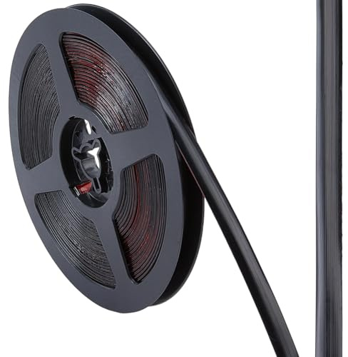 GORGECRAFT 6 m Wasserdichter Dichtungsstreifen 10mm Selbstklebend Schwarz Für Dusche Badewanne Toilette Dichtungsspaltband Zierleiste Dichtungskantenband Für Möbel Herd Spüle Badezimmer Ecke Wandkante