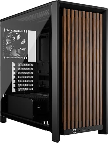 CORSAIR FRAME 4000D WOOD RS Mid-Tower PC-Chassi – Svart & Valnötsbrun