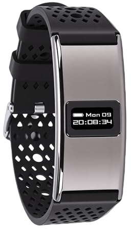 ZAICOLER Bracciale Intelligente, Fitness Tracker con Cardiofrequenzimetro, Monitoraggio del Ciclo Mestruale, Analisi del Sonno, Resistente All'acqua IPX8, Ricarica Magnetica, Braccialetto (BLACK)