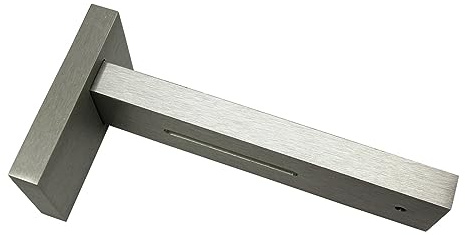 Gardinia Spezialträger für Luxor rechteckig Stahl-gebürstet 14 cm 12761