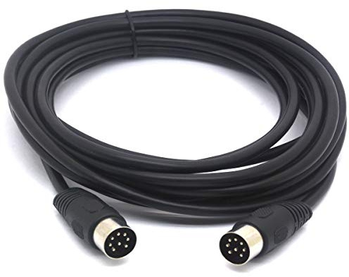 Câble MIDI 8 broches DIN pour enceinte, connecteur mâle vers connecteur mâle, câble convertisseur pour Bang and Olufsen B&O PowerLink BeoLab 3 mètres (3 mètres)