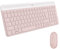 Logitech MK470 Slim Kit Tastiera e Mouse Wireless, Compatto, Silenzioso, Ricevitore USB a 2.4 GHz, Connettività Plug n' Play, Layout Spagnolo QWERTY, Rosa
