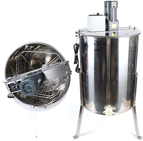Elektrische Honigschleuder, 40'' 4 Rahmen Edelstahl Elektrische Honig Extractor Imkerei Beehive 220V 120W