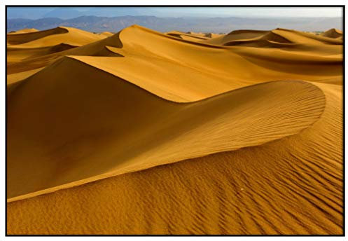 Panorama Gerahmtes Poster Colorado Sand Dunes 30 x 21 cm - Gedruckt auf Starres Poster - Enthält Rahmen - Moderne Bilder Wohnzimmerdekoration - Schlafzimmer