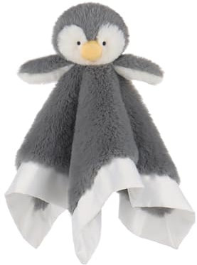 Apricot Lamb Manta de Seguridad de Albaricoque y Cordero con Peluche, diseño de Animales de Peluche, Pingüino Gris