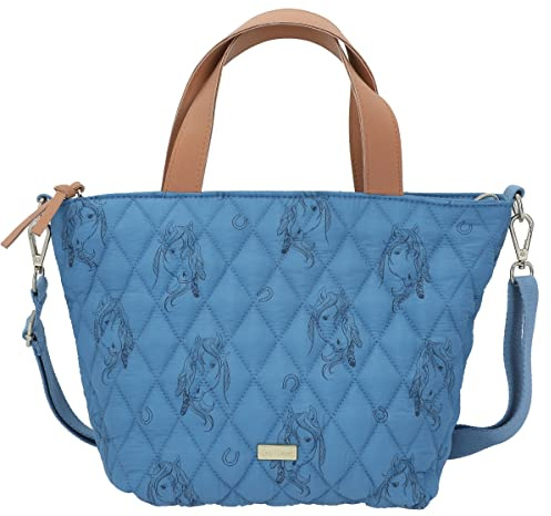 Depesche Mini Shopper Miss Melody Blue Quilt 60- Blau
