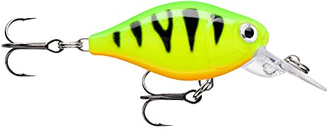 Rapala - X - Light Kurbel Mid Runner Plastikkurbel Flussköder, Fire Tiger