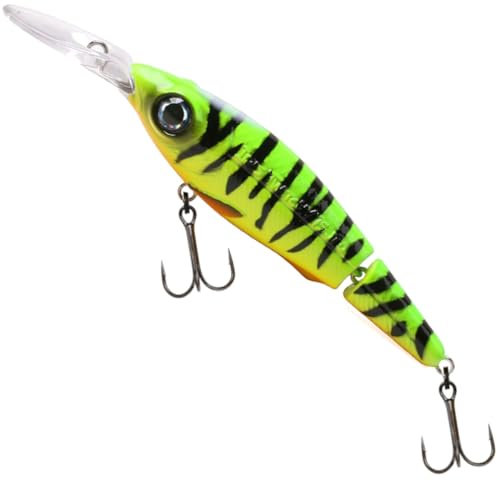 Spro Iris Twitchy JTD DR HL 7,5cm 9g - Zweiteiliger Wobbler, Farbe:Firetiger