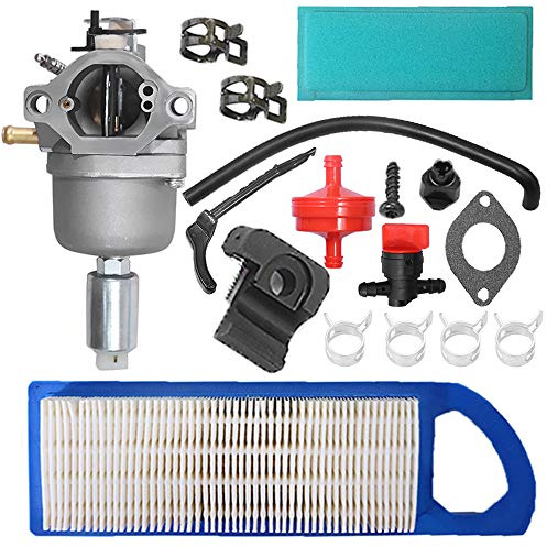 Hoypeyfiy 799727 Carburateur de rechange pour B&S 698620 794572 791858 792358 pour moteurs tracteur tondeuse Kit carburateur 14 15 16 17 17,5 18 HP