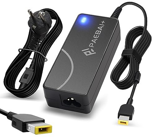 Caricatore per Lenovo PC Portatile 65W 45W Alimentatore per Lenovo Thinkpad T460 T470 T470S T440 T450 T540P E531 E570 E560 L440 L460 L470 X270 X250 X240 G50 G50-45 G50-70 G50-80 Caricabatterie