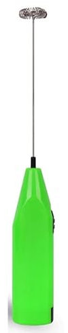 Schiuma di Latte Elettrico Macchina for Il caffè Sbattitore a Mano Frullatore di Schiuma macinata Frullino for Le Uova Piccola Potenza (Color : Green)