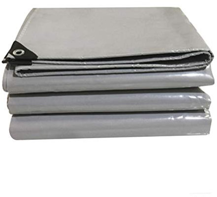 Grau verdicken regendichtes Tuch wasserdichte Sonnencreme strapazierfähige Plane Outdoor-Pushpull-Schuppen-Pavillon-Dach-Schirm regenfest 5 x 6 m (Color : Grey, Size : 4x6m)