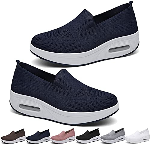 Orthopedic Sneaker for Women, Scarpe Donna Orthopedic Sneaker, Scarpe Traspiranti e Casual con Cuscino d'Aria Scarpe Ortopediche Antiscivolo per Cuscino d'Aria Scarpe da Passeggio Slip-on