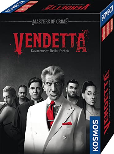 Kosmos Masters of Crime Vendetta - Immersives Thriller-Erlebnis | Krimi Spiel Tatort Escape Game für Erwachsene, Rätselspiel Detektiv, Exit Game, Krimispiel