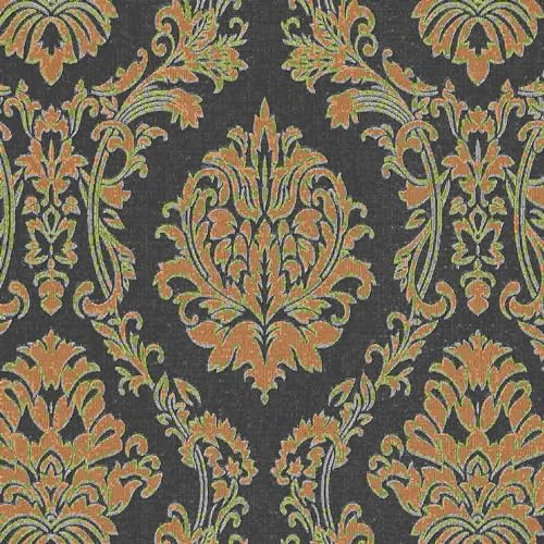 Erismann Tapete | Kollektion Versailles | 10288-15 | Vliestapete | Muster/Motive | 0.53 x 10.05 m | Gelb | Wohnzimmer | Flur | Büro | Küche | Wohnräume