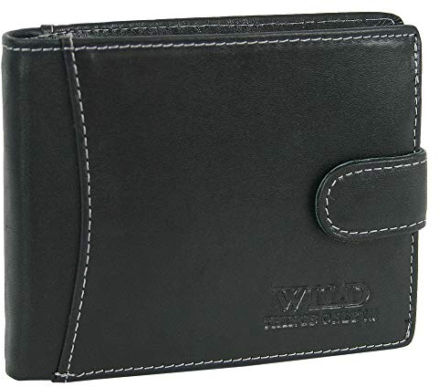 WILD THINGS ONLY !!! Herren Geldbörse Echt-Leder mit RFID-Schutz | Geldbeutel mit Geschenkbox - Brieftasche Portemonnaie viele Fächer
