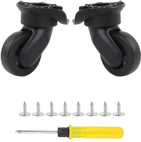 BQLZR Koffer Reparatur Spinner Rollen Rolle 3,15 Höhe W166 schwarz Set 2 Stück