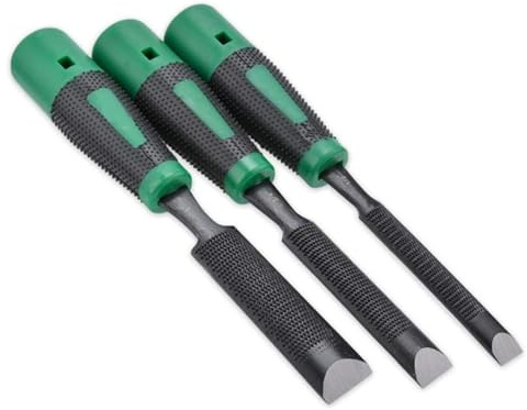 Wood Chisel Tool Set Wood Chisels Set,13mm,19mm,25mm Woodworking Carving Hand Tools with Massage Handle for Woodcarving, Carpentry Premium