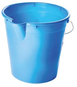 BIANCHERIAWEB Secchio per Pulizie Manico Ergonomico con Becco Secchi Plastica Azzurro 12L Secchio