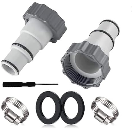 Poolschlauch für Adapter A Pool Schlauchadapter Zubehör Ersatzteile Schlauch Anschlussset 32mm Auf 38mm 2 Stück Poolsauger Anschluss Schlauch Adapter Set Pumpenanschluss Poolzubehörteile