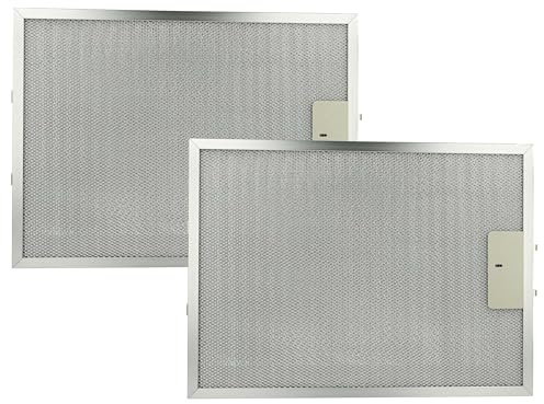 vhbw 2x Filter Metallfettfilter kompatibel mit AEG DU 4161-D 94212274601 | DU 4160-M/UE 94212278900 Dunstabzugshaube - 38 x 28,3 x 0,9 cm, Metall