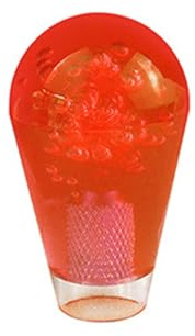 Rot Rocker Ball Top Ersatzgriff Arcade-Spiel Ersatzzubehör Ellipsen-Oval-Joystickkopf für Kranmaschinen, Challenge-Maschinen