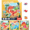 Zocipro Dinosaur Magnetic Puzzles for Kids Age 3+, 3-in-1 Dinosaur Jigsaw Puzzle Books, 25-30-42 Pieces Learning Magnet Puzzles, Educational Travel Toys