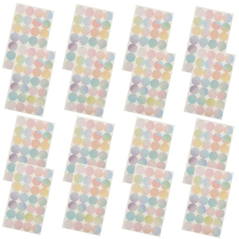 KICHOUSE 16blätter Lochverstärkungsaufkleber Selbstklebend Papierlochverstärkungsetiketten Locheraufkleber Für Loseblattpapiere Dekorative Lochaufkleber Zum Reparieren Und Verstärken