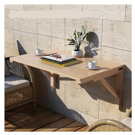 Ausziehbarer Esstisch für kleine Räume, Wandmontage, zusammenklappbarer Wandtisch für Bar oder Schlafzimmer, 60 x 120 cm