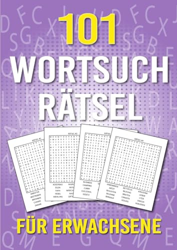 101 Wortsuchrätsel Für Erwachsene: 101 Rätsel in Großer Schrift | +1500 Wörter | Aktivitätsbuch & Denkspiele für Jugendliche und Senioren | BAND 6