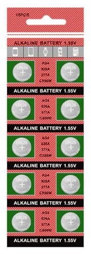 Morain Lot de 20 piles bouton AG4/377/LR626 pour montre - Longue durée de vie