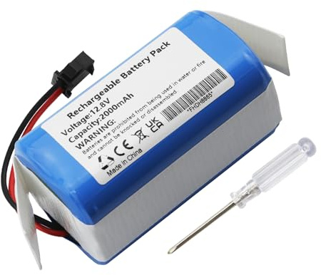 ANTIEE Batteria Compatibile con OKP K2 K3P K4 K5 K7 OKP K5 Pro Robot Vacuum Cleaner,Aspirapolvere senza fili Total Clean Batteria 12.8V 2000mAh