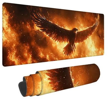 Tappetino per Mouse XXL 1600 x 800 x 3mm Tappetino Mouse Gaming Grande, Mousepad con Base in Gomma Antiscivolo, Tappeto per Tavolo da Gaming per Mouse e Tastiera, Accessori PC, Regalo (Lotus) V-501