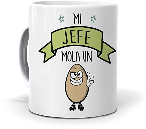 Taza Mi Jefe Mola un Huevo