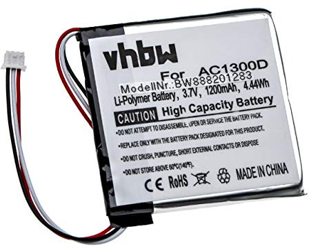 vhbw Akku kompatibel mit Angelcare AC1320 Elterneinheit | Babyphone Babytalker (1200 mAh, 3,7 V, Li-Polymer)